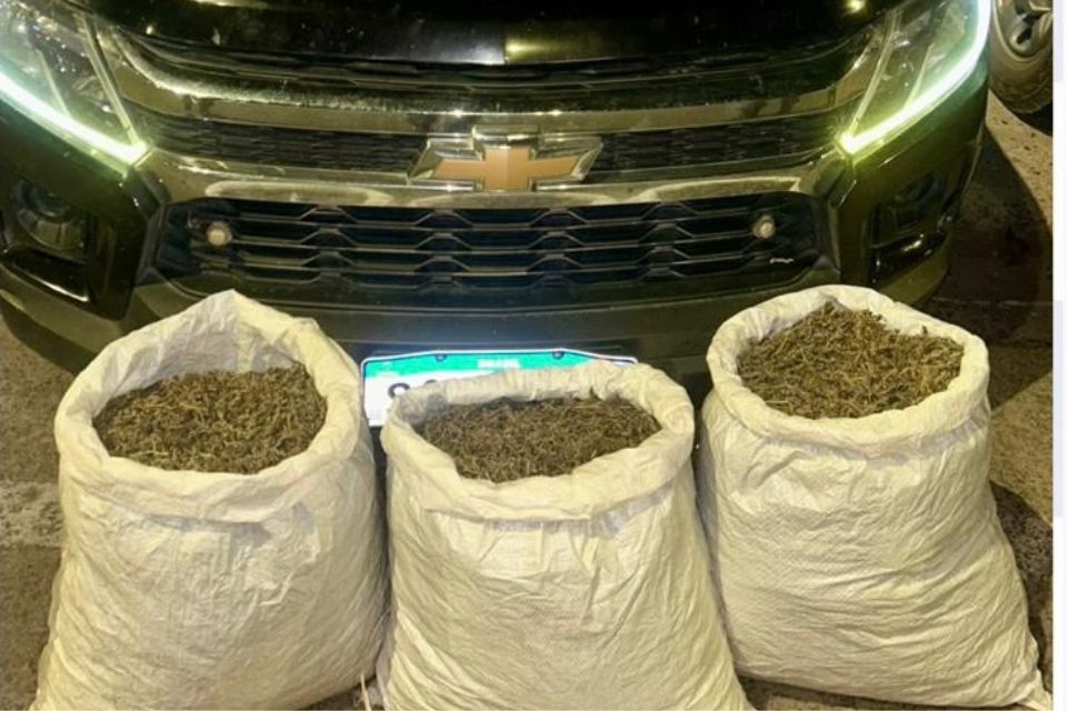 Droga foi apreendida dentro de um imóvel abandonado/Foto: Divulgação/PMPE