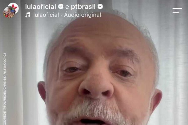 Lula gravou um vídeo nesta quarta-feira (7) pedindo que apoiadores saiam às ruas para conversar com eleitores indecisos/Reprodução / Instagram @lulaoficial