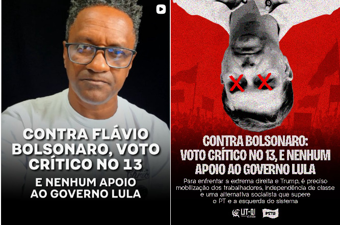 PCB e PSTU far&atilde;o 'apoio cr&iacute;tico' a Lula e ao PT no segundo turno - Reprodu&ccedil;&atilde;o/Redes sociais