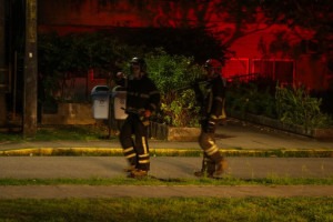 Corpo de Bombeiros trabalhou durante toda a madrugada 