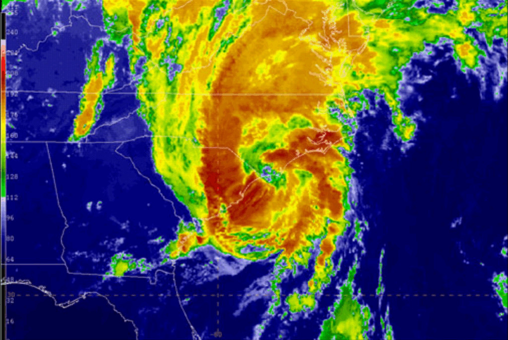 Governadores da Flórida e do Alabama declararam estado de emergência/Divulgação / NOAA/GOES