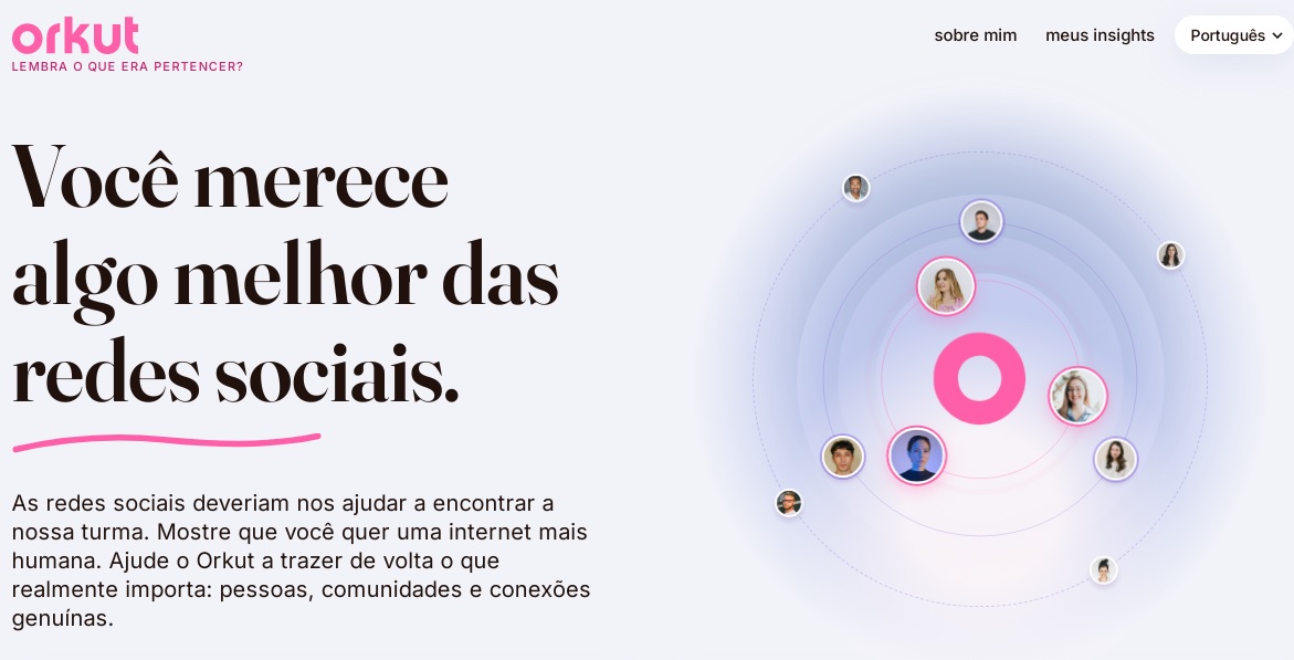 Orkut de volta? Site aparece de cara nova e abre contagem regressiva: "trazer de volta o que realmente importa" - Reprodu&ccedil;&atilde;o/Orkut
