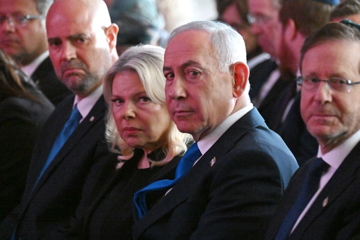 Netanyahu transmite a Bolsonaro a inten&ccedil;&atilde;o de "renovar a profunda amizade" entre Israel e o Brasil - DEBBIE HILL / POOL / AFP