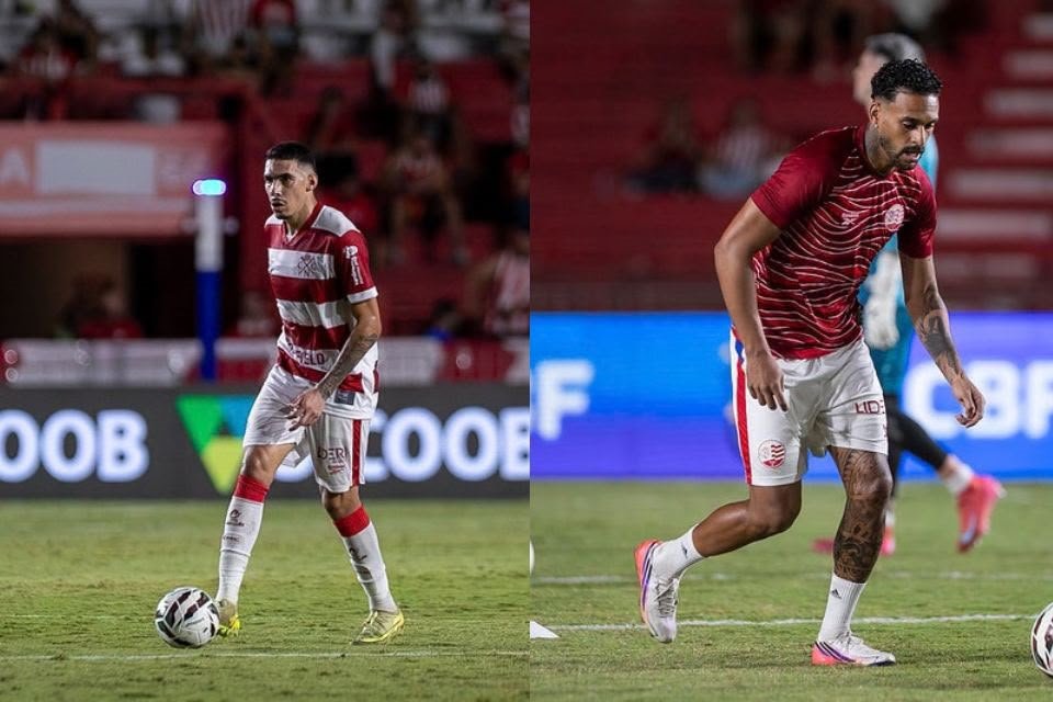 Betão e Júnior Todinho, jogadores do Náutico/Rafael Vieira / CNC