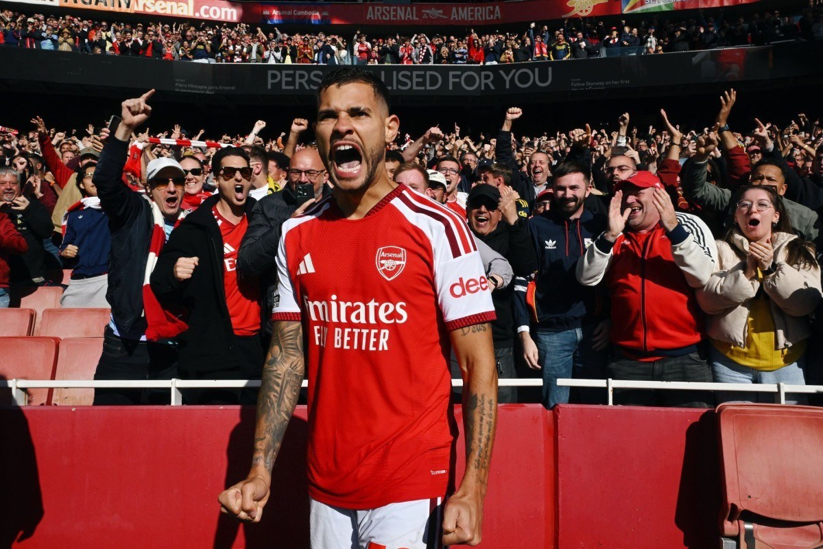 Bruno Guimarães, meio-campista do Arsenal /Reprodução/AFC