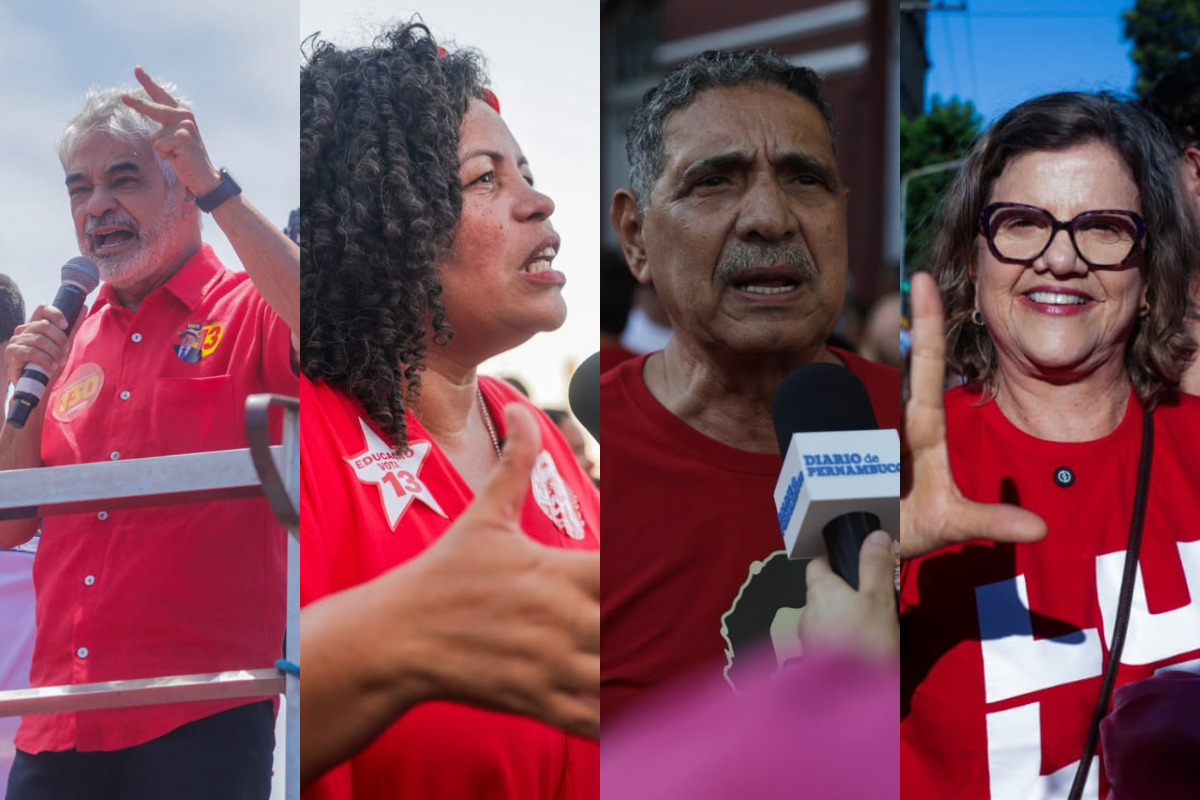 Senador Humberto Costa (PT), deputada estadual Dani Portela (PT), deutado estadual João Paulo (PT) e senadora Teresa Leitão (PT) /Fotos: Weslly Gomes/DP Foto | Sandy James/DP Foto | Sandy James/DP Foto | Weslly Gomes/DP Foto 