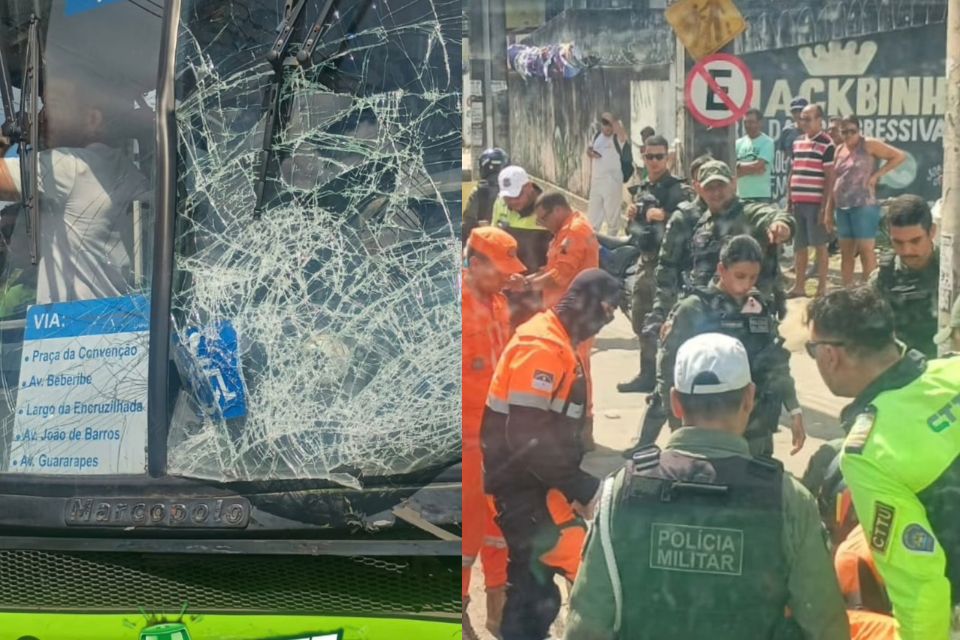 Ninguém no ônibus ficou ferido/Reprodução/Instagram