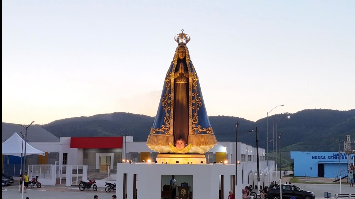Santuário de Nossa Senhora Aparecida será inaugurado em Jaqueira, na Mata Sul, nesta segunda (12)/Divulgação