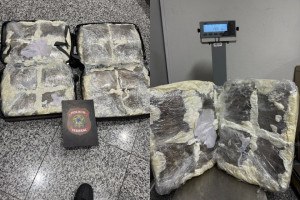 PF apreendeu 33,9 kg de skank em malas de passageira no Aeroporto do Recife