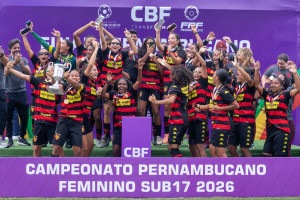 Sport goleia Central e &eacute; bicampe&atilde;o do Pernambucano Feminino Sub-17