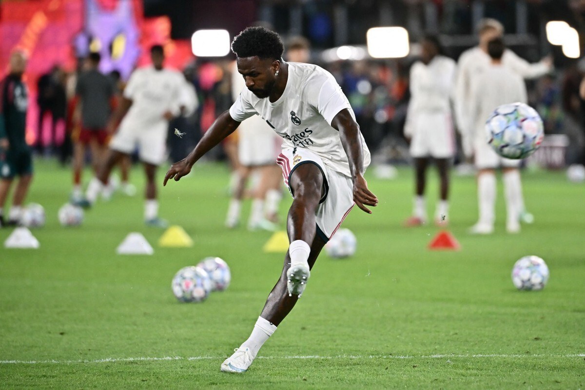 Vinicius Junior, atacante do Real Madrid/FILIPPO MONTEFORTE / AFP