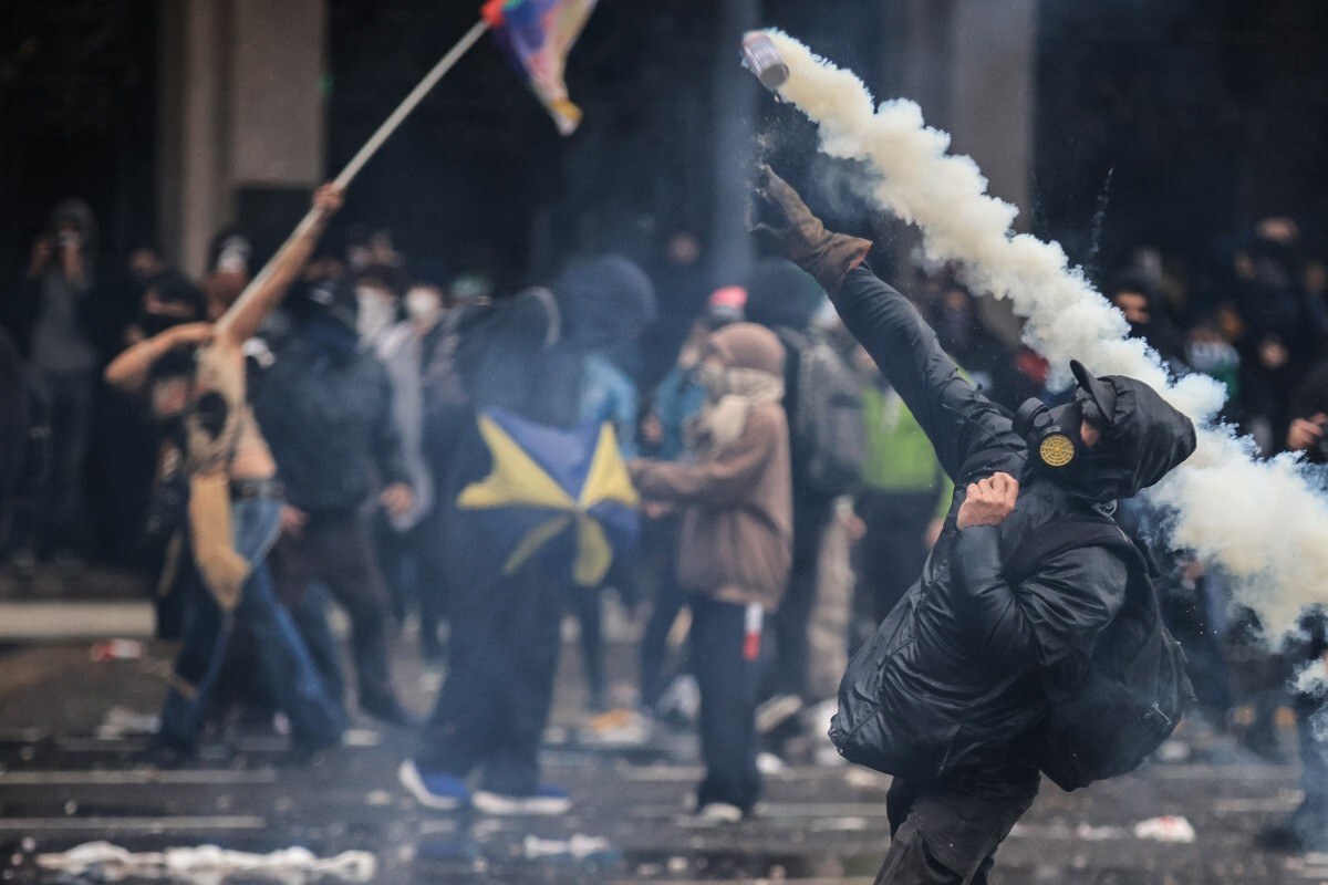 Confrontos entre policiais e manifestantes foram registrados em Buenos Aires/Emiliano Lasalvia/AFP