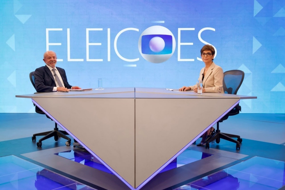Lula em sabatina na TV Globo/Foto: Manoella Mello/Globo