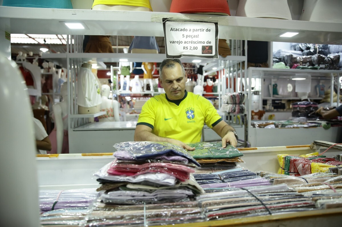O vendedor Flávio Ferreira de Lima (Maurício Ferry/DP Foto)