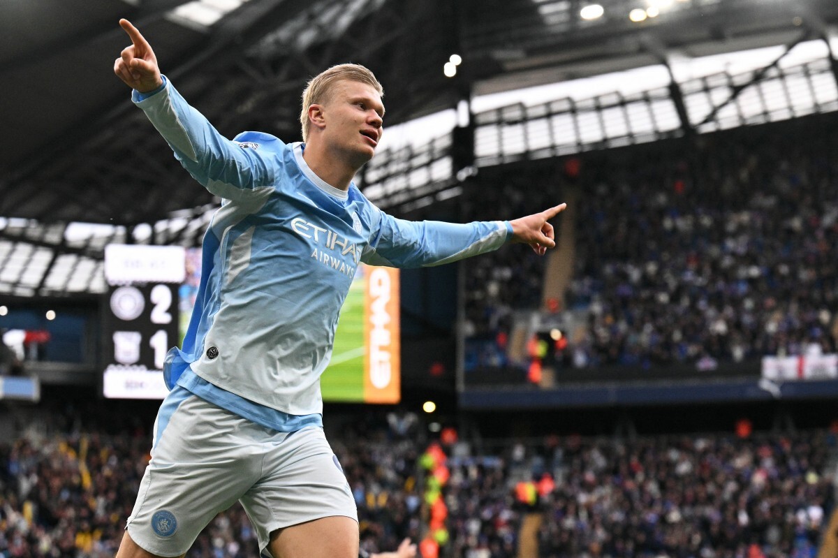 Haaland, atacante do Manchester City / Oli SCARFF / AFP