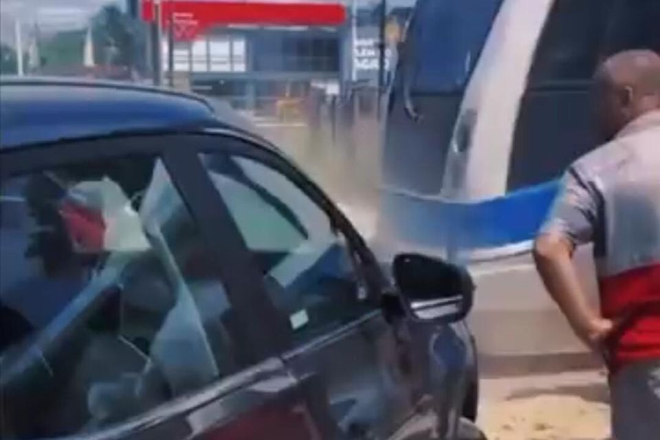 Acidente envolvendo VLT não deixou feridos/Foto: Reprodução/Instagram