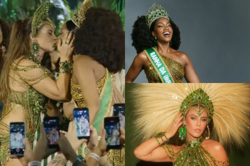 Iza comemora coroa&ccedil;&atilde;o de Paolla Oliveira na Imperatiz Leopoldinense: ''Bem-vinda'' - Reprodu&ccedil;&atilde;o/Redes Sociais