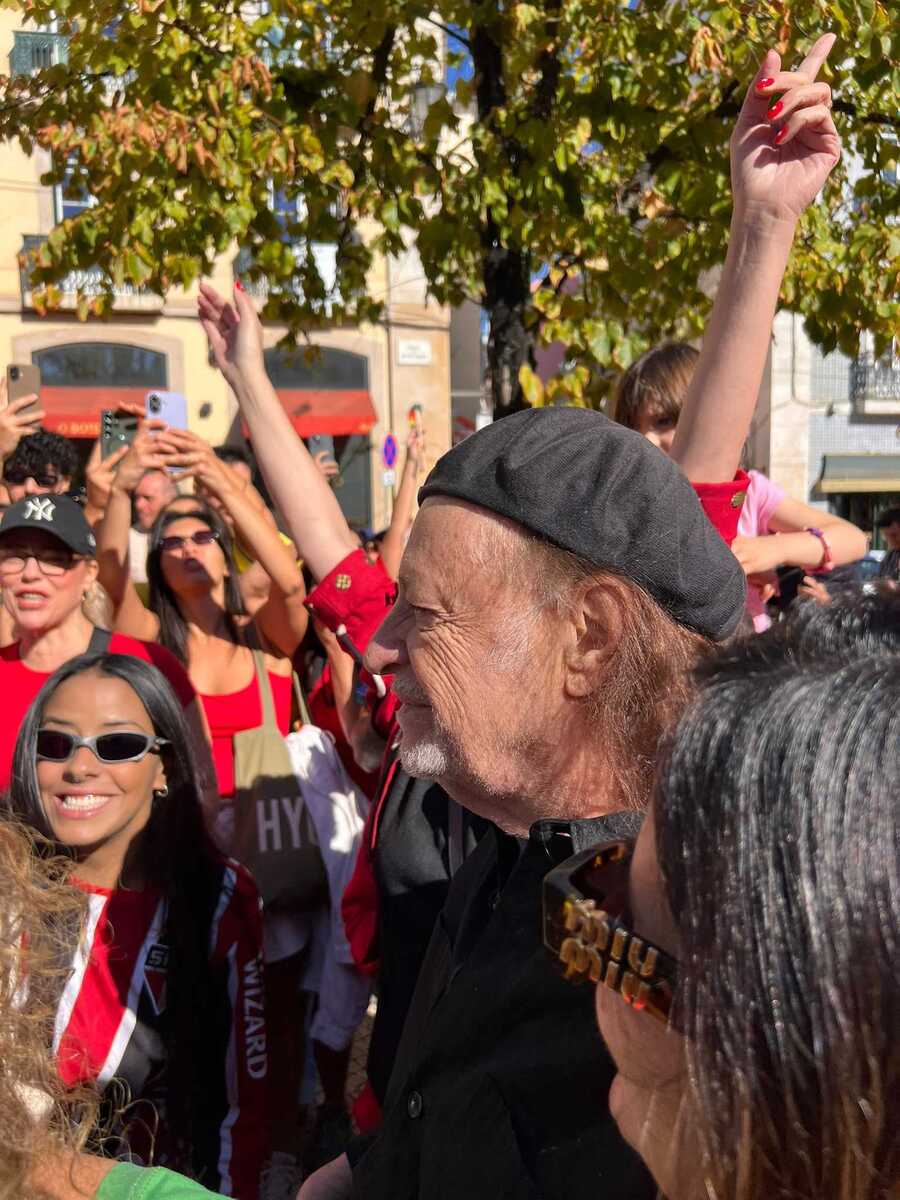 Alceu Valença participou do ato (Priscilla Aguiar)