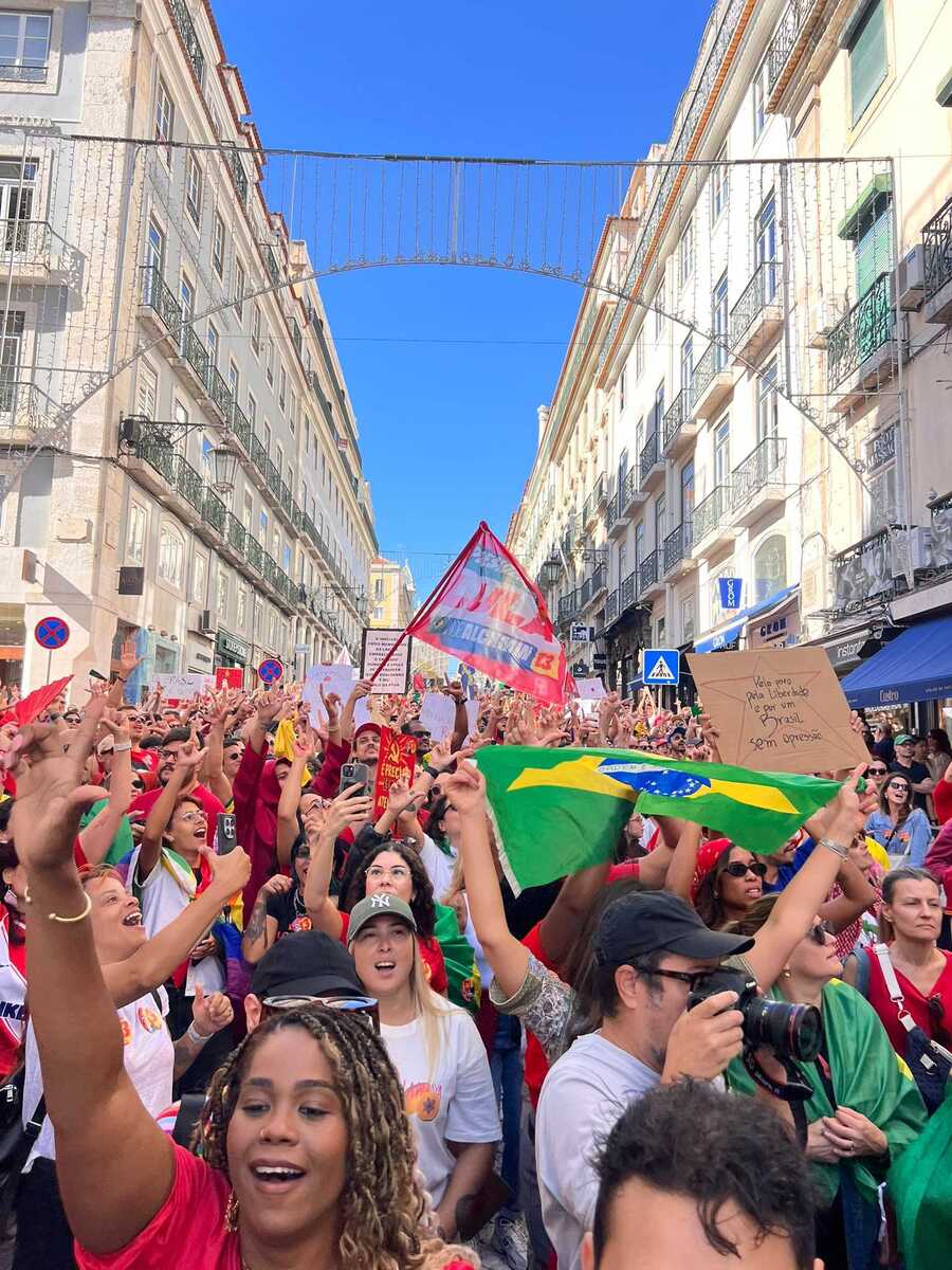 Ato pró-Lula em Portugal (Priscilla Aguiar)