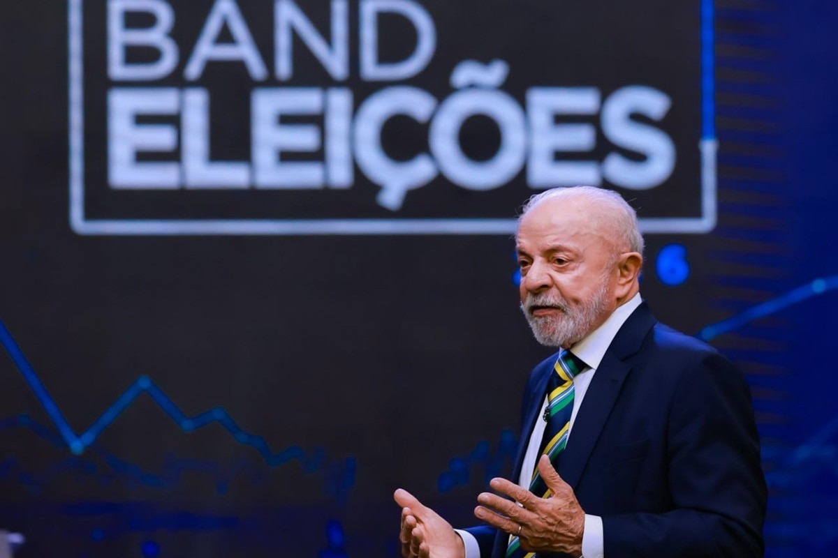 Presidente da República, Luiz Inácio Lula da Silva, durante Debate da Band no domingo (18)/ Ricardo Stuckert