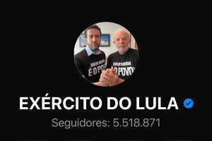 O canal virtual "Ex&eacute;rcito do Lula" &eacute; comandado pelo deputado Andr&eacute; Janones e j&aacute; conta com mais de 5,5 milh&otilde;es de seguidores. 