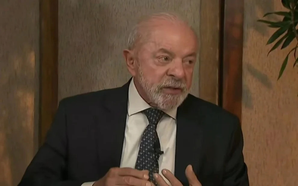 Lula (PT) em última sabatina antes do segundo turno, no SBT/SBT/Divulgação
