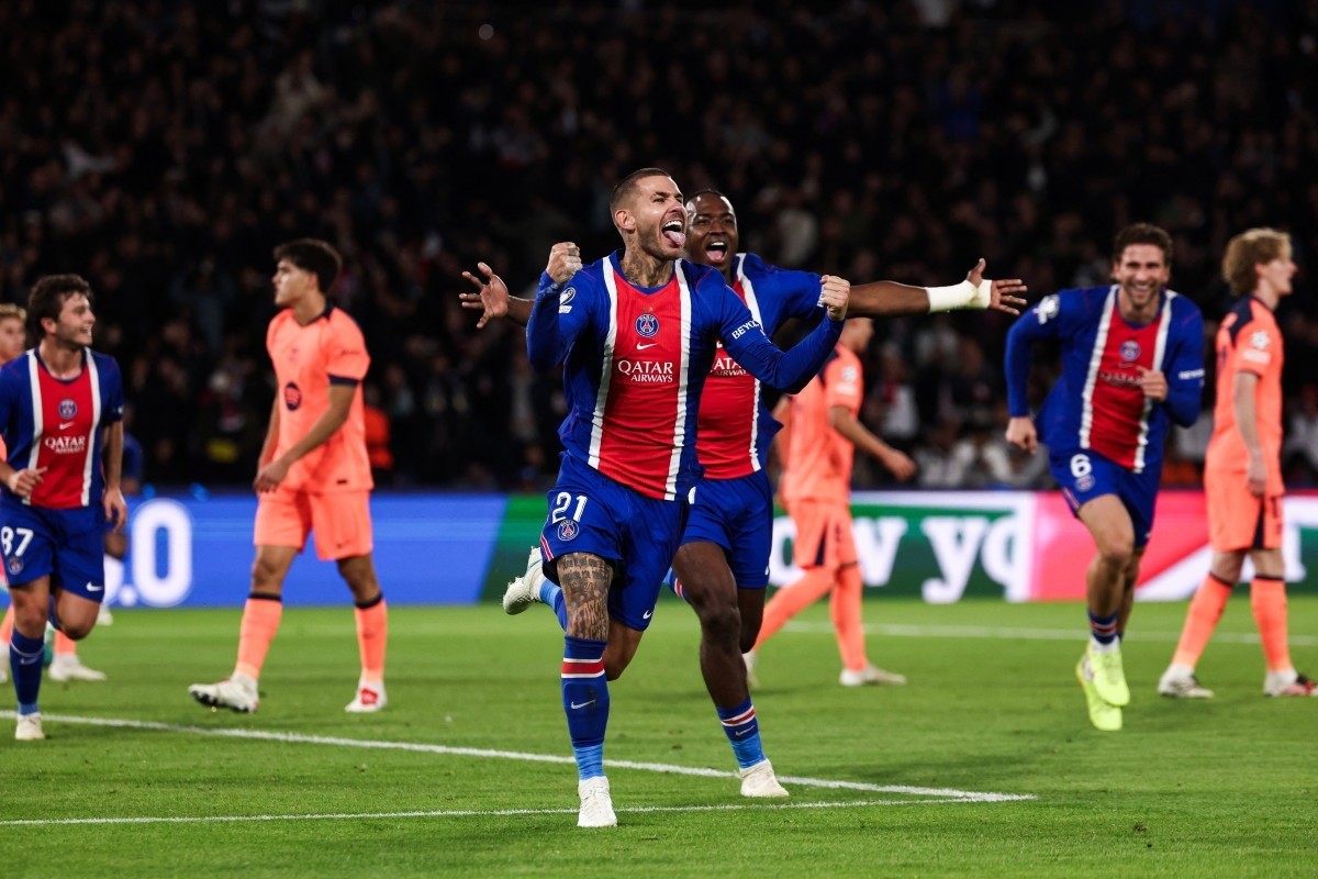 Lucas Hernandez, lateral-esquerdo do PSG/FRANCK FIFE / AFP