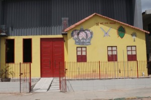 Local da oficina no Terreiro Xamb&aacute;, em Olinda
