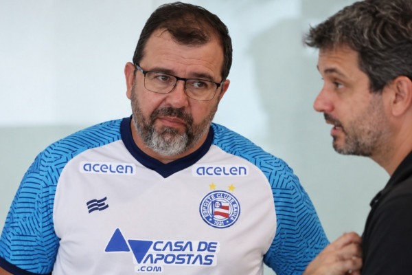 Enderson Moreira e Eduardo Freeland juntos no Bahia 