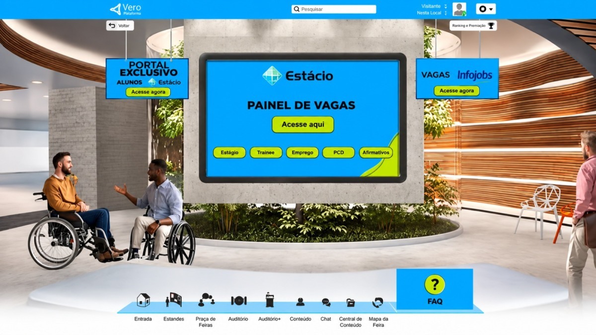 Feira conta com 15 estandes virtuais e mais de 10 palestras/Divulgação