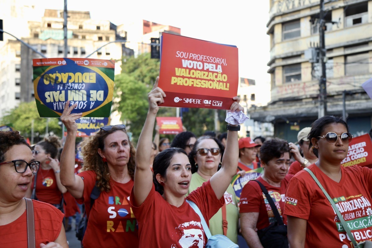 Antes do ato, Assembleia Geral do Simpere propôs agenda em apoio à reeleição de Luiz Inácio Lula da Silva (PT)/Filipe Gondim/Simpere