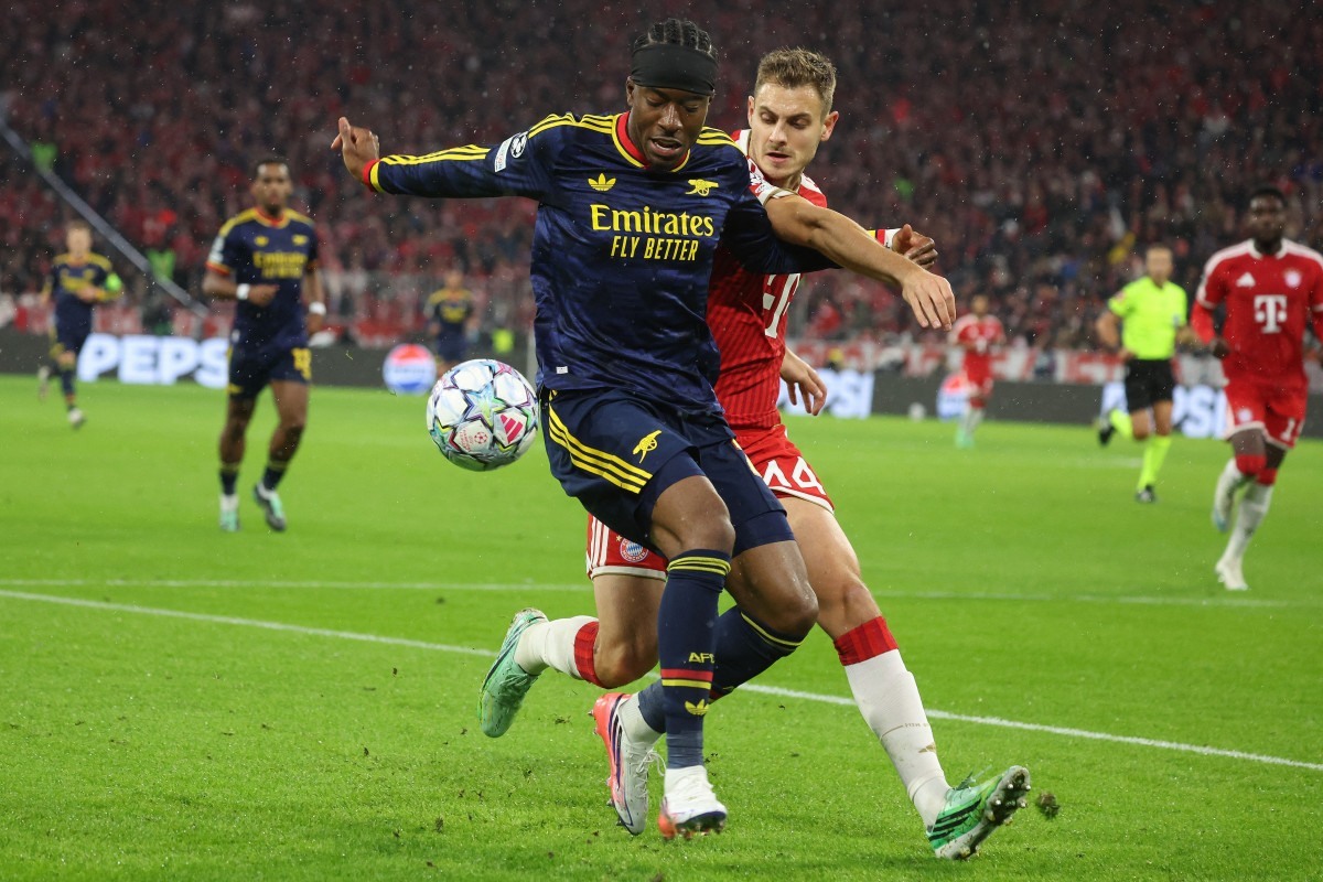 Arsenal arranca empate contra o Bayern pela 3&ordf; rodada da Champions - KARL-JOSEF HILDENBRAND / AFP