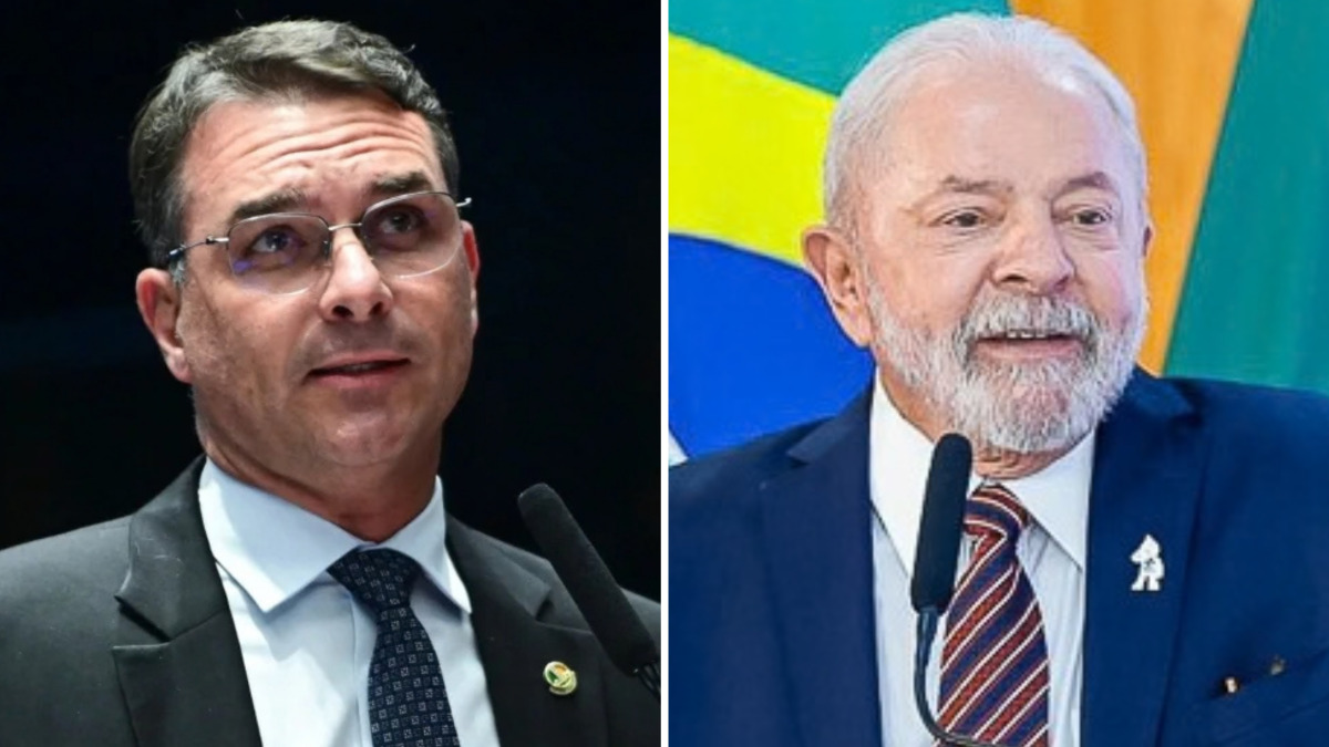 Os candidatos à presidência da República, Flávio Bolsonaro e Lula/Agência Senado e Ricardo Stuckert/PR