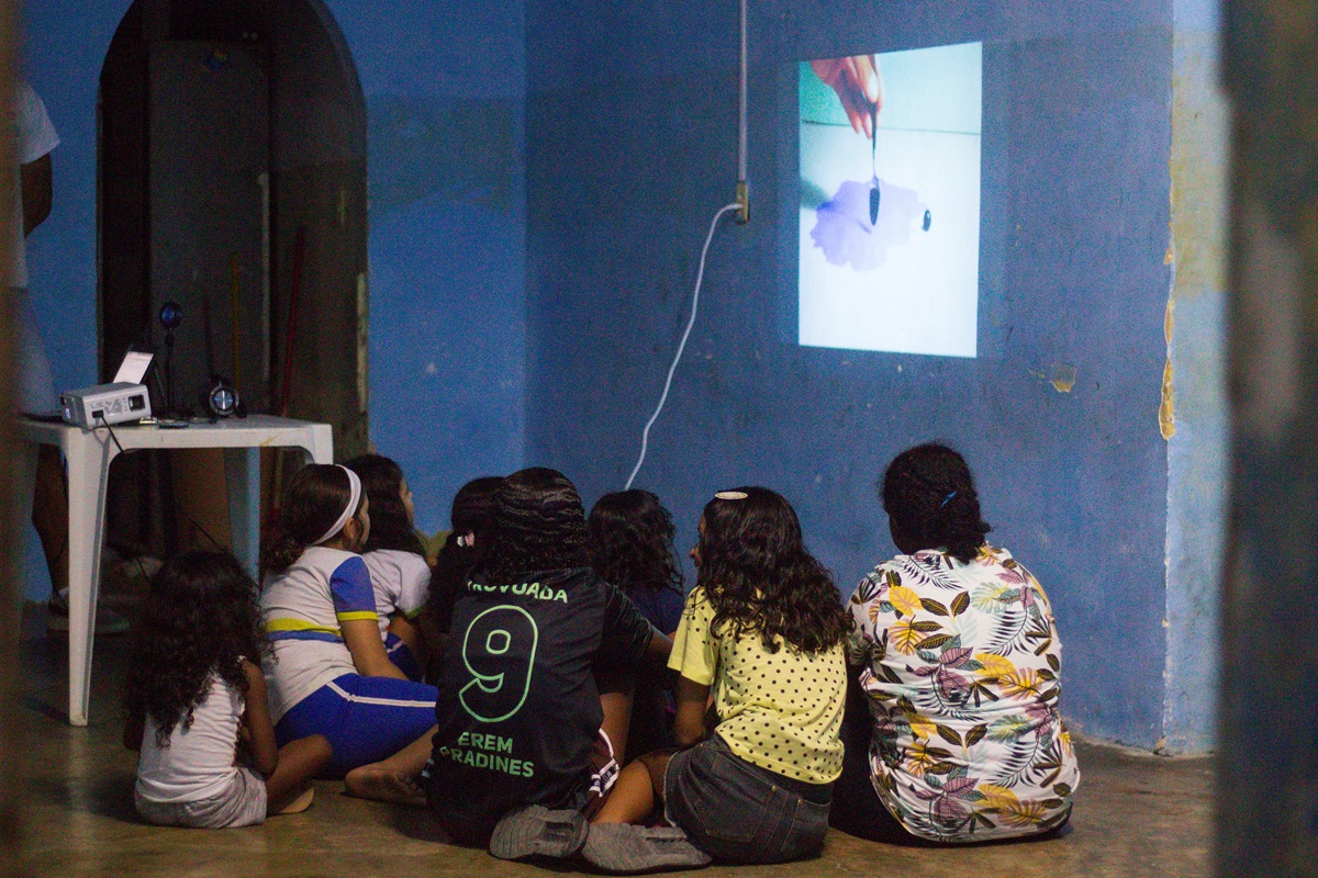 No mês das crianças, atividade formativa de audiovisual tem como temas territórios, infâncias e pertencimento (Foto: Thays Medusa)