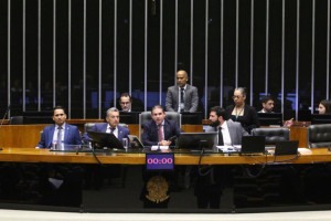 Presidente da C&acirc;mara dos Deputados, Hugo Motta (Republicanos-PB) durante vota&ccedil;&atilde;o de propostas legislativa