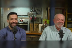 O presidente Lula participou de live com o deputado federal Andr&eacute; Janones (Rede-MG) nesta quinta-feira (22)