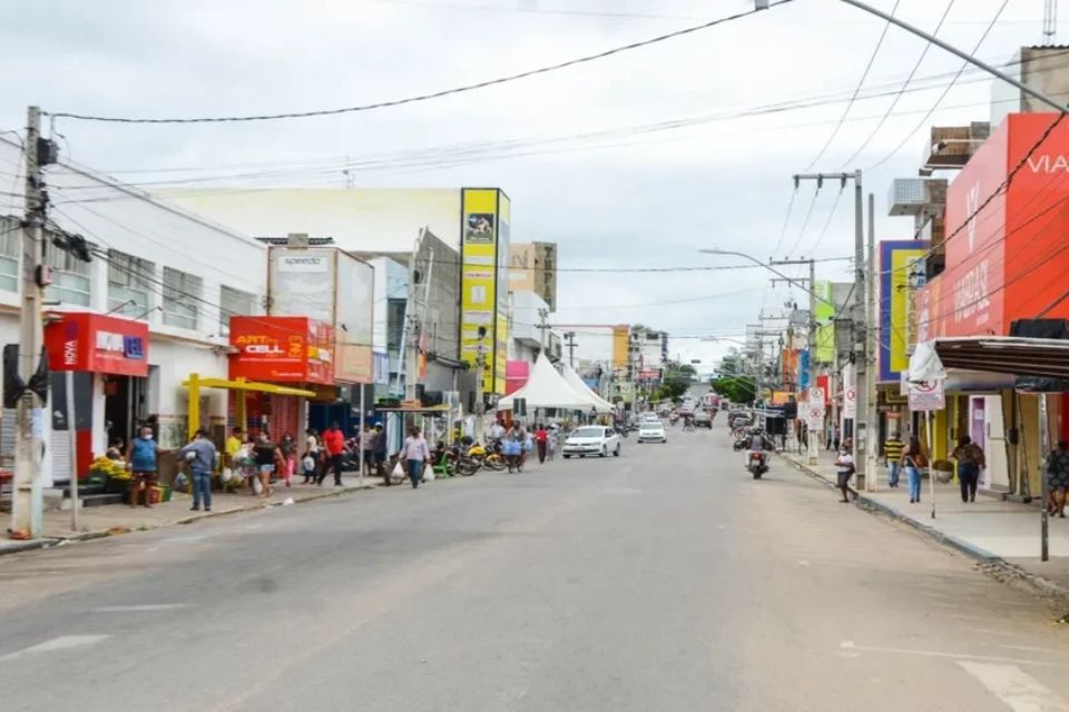 Centro comercial de Serra Talhada/Foto: Divulgação