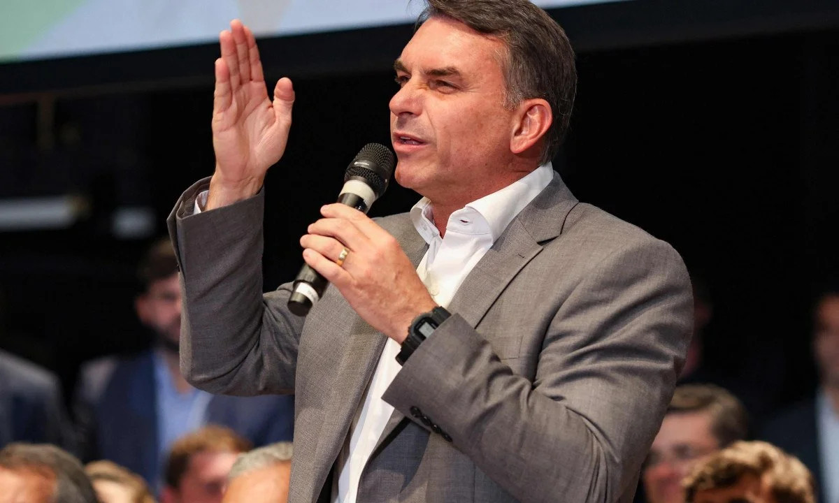 Senador e candidato à presidência da República, Flávio Bolsonaro/Sergio Lima/AFP