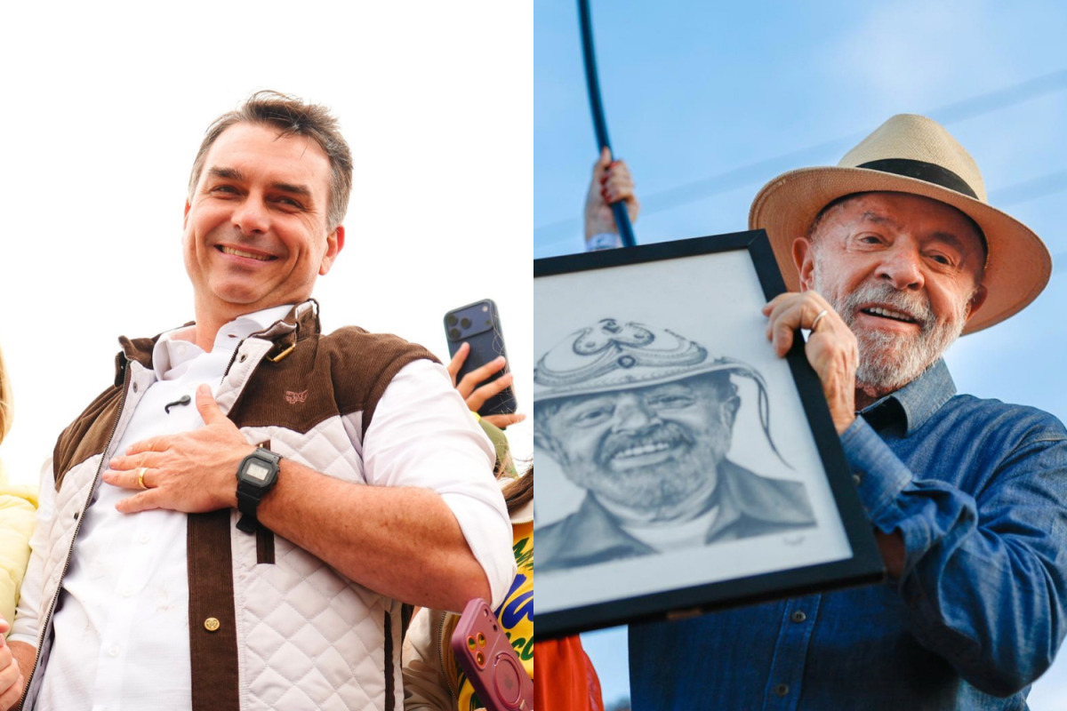 Fl&aacute;vio Bolsonaro e Lula se enfrentam nesta sexta em &uacute;ltimo debate antes do segundo turno - Fotos: Charles Vieira e Ricardo Stuckert