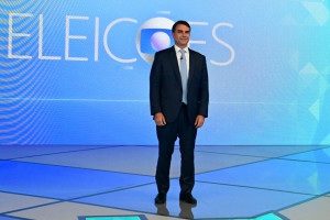 Fl&aacute;vio Bolsonaro no debate da TV Globo