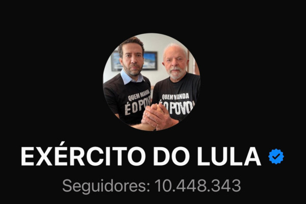 Meta, Google e X afirmam que n&atilde;o houve irregularidade na atua&ccedil;&atilde;o do canal 'Ex&eacute;rcito do Lula' - Foto: Reprodu&ccedil;&atilde;o 