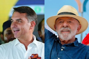 Fl&aacute;vio Bolsonaro e Lula disputam segundo turno presidencial em 2026
