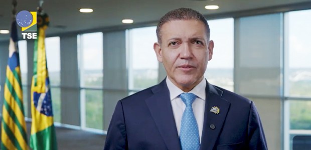 Em pronunciamento, Nunes Marques pede senso cr&iacute;tico do eleitor com mensagens eletr&ocirc;nicas - Luiz Roberto/Secom/TSE