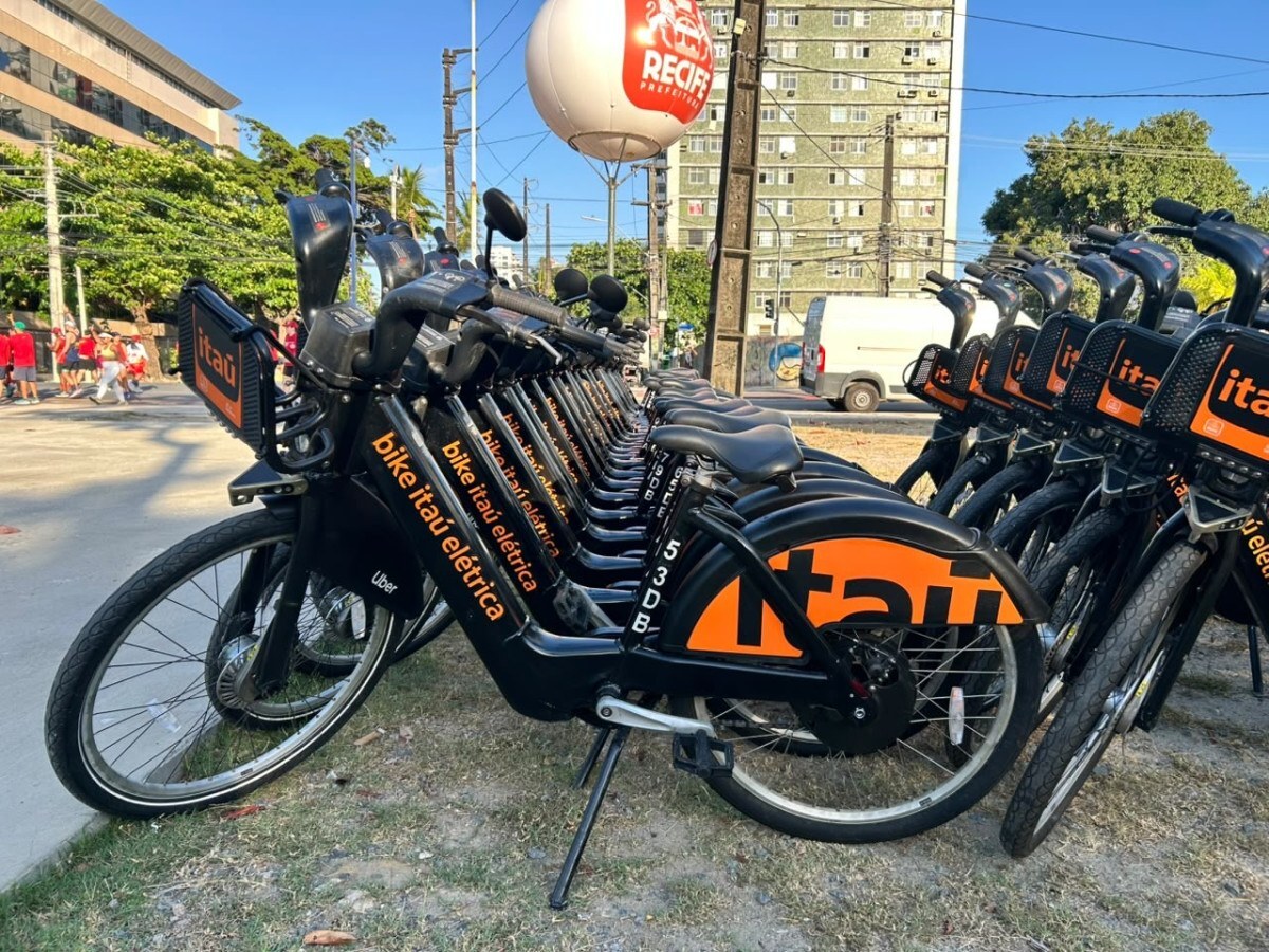 Recife ter&aacute; 240 bicicletas el&eacute;tricas no sistema de compartilhamento at&eacute; o fim de outubro - Divulga&ccedil;&atilde;o/Prefeitura do Recife