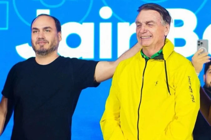 Segundo Carlos, no encontro os dois conversaram sobre o Brasil e sobre a partida entre Palmeiras e Santos, marcada para a noite de hoje (28/10)/Reprodução/Instagram