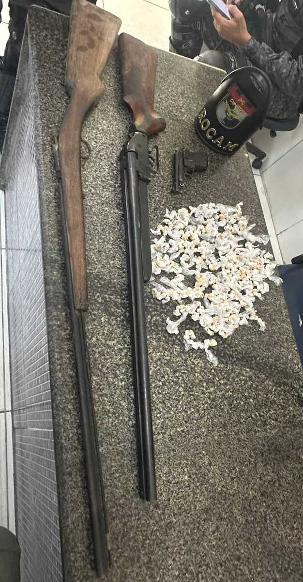 Operação apreende 28 armas, cerca de 12 kg de drogas e uma granada em Pernambuco
 (Ascom/PMPE)