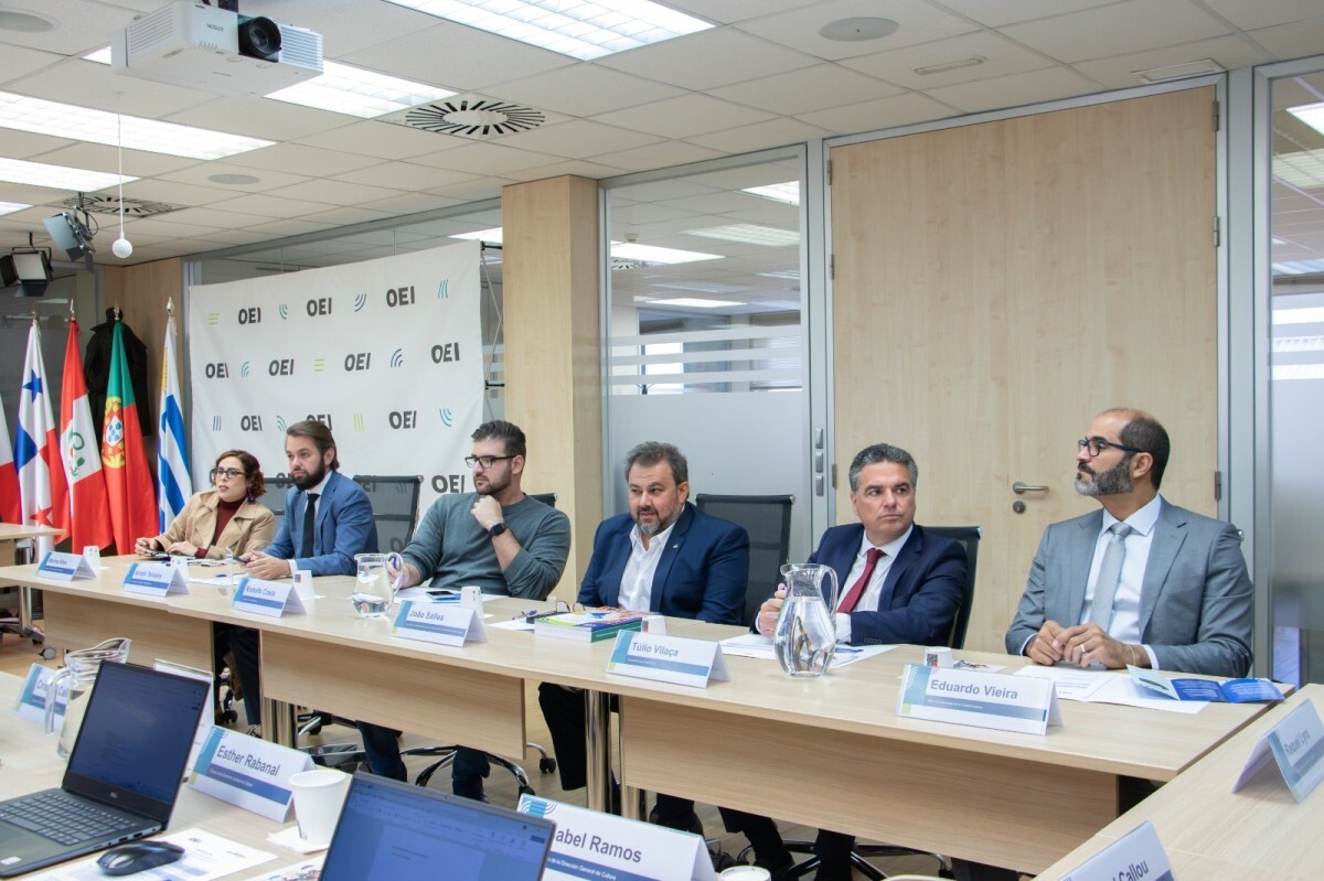 Reunião com a Organização dos Estados Ibero-Americanos (OEI), na Espanha (Divulgação)