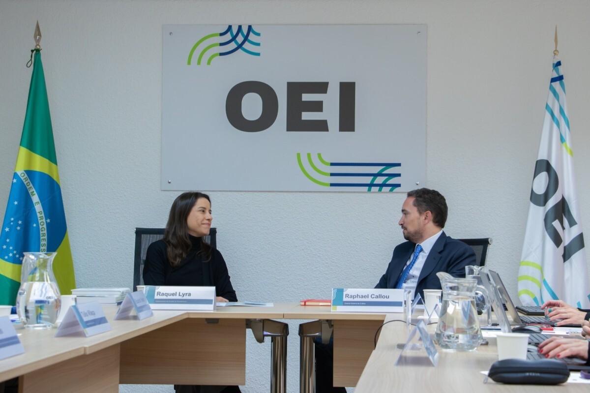 Reunião com a Organização dos Estados Ibero-Americanos (OEI), na Espanha (Divulgação)