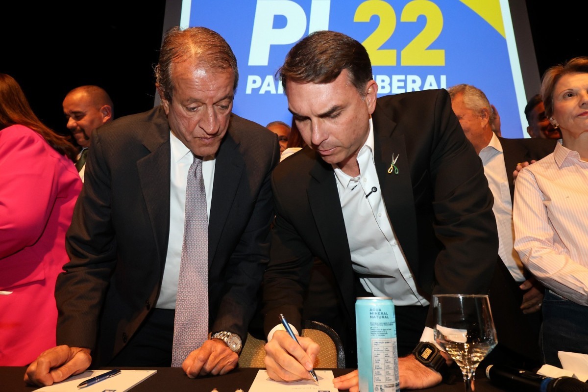 O PL preferiu não se posicionar sobre a carta de Flávio Bolsonaro./Foto: Beto Barata/PL