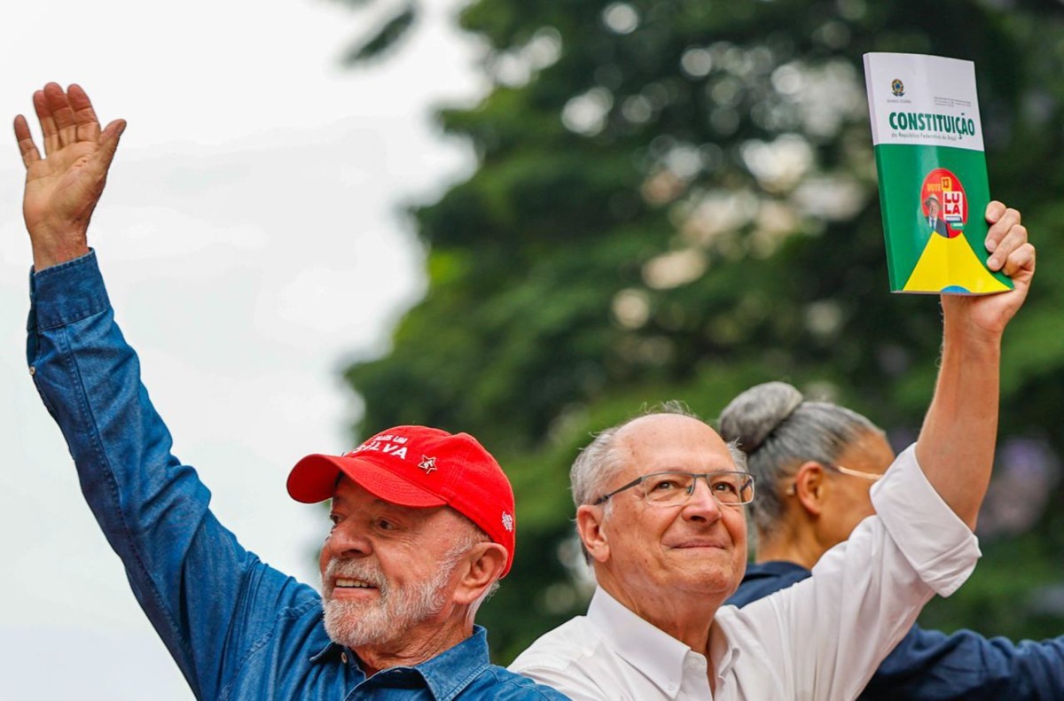 O presidente reeleito Lula (PT) e seu vice Geraldo Alckmin (PSB)/ Ricardo Stuckert